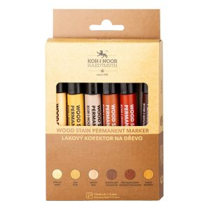 Set marker pentru lemn 6 buc, Koh-I-Noor