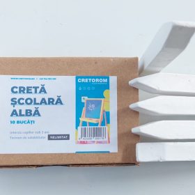 Creta scolara alba 10 /cutie , Cretorom