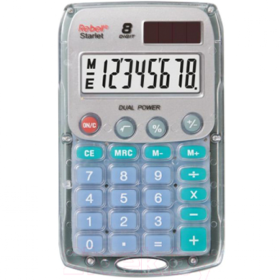 Calculator Rebell Starlet buzunar 8 dig transparent