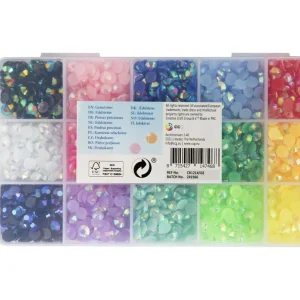 Alternative view of Pietricele diametrul 0,6 cm 15 culori neon , Grafix