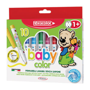 Carioca Fibracolor  Baby Color, 10 culori, lavabila