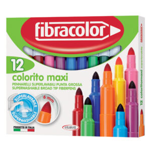 Carioca Fibracolor  Colorito Maxi, 12 culori