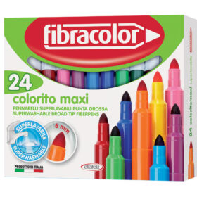 Carioca Fibracolor  Colorito Maxi, 24 culori