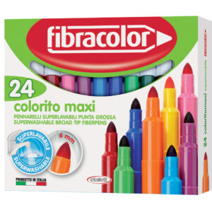 Carioca Fibracolor  Colorito Maxi, 24 culori