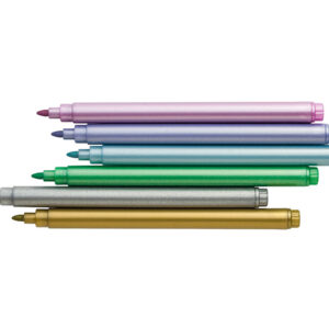 Alternative view of Carioca Fibracolor  Colorito Metal Punta Fine, 6 culori