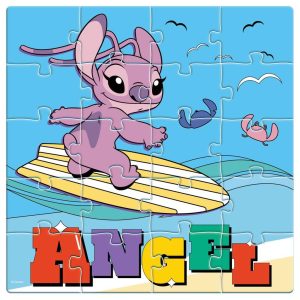 Alternative view of Puzzle magnetic 18×1.3x18cm 60 piese Summer Vibes Lilo&Stitch, Must