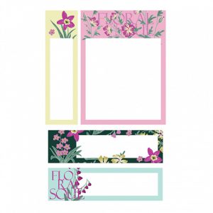 Alternative view of Notes adeziv ErichKrause Floral Soul, 70X52 mm, 20X70 mm, 70X20 mm, 80 foi