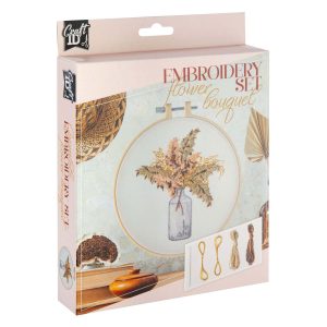 Set broderie Create It, vaza cu flori ,  15,2 cm