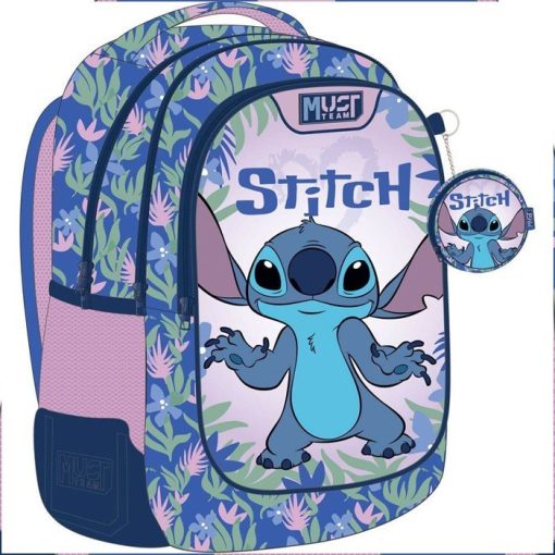 Ghiozdan 32x18x43cm 3 compartimente Lilo&Stitch , Must 3 Ghiozdan 32x18x43cm 3 compartimente Lilo&Stitch , Must