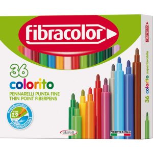 Carioca Fibracolor  Colorito Punta Fine  36 culori