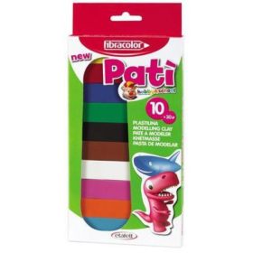 Plastilina Pati  10 culori X 30 Gr Fibracolor