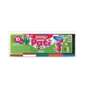 Plastilina Pati 10 culori X 50 Gr Fibracolor