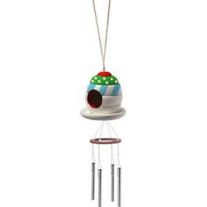 set creativ casuta pasarilor cu clopotel de vant