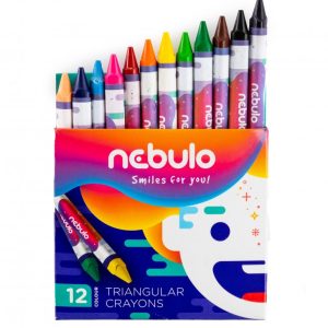 Alternative view of Creioane cerate Nebulo 12 culori triunghiulare