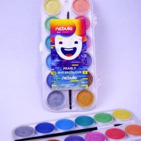 Acuarela Nebulo 12 culori diametru 30 mm Pearl