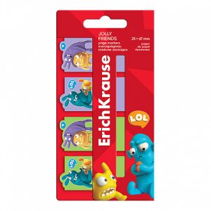 Notes adeziv EricKrause Jolly Friends 25x67mm , 80 foi