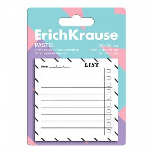 Notes adeziv ErichKrause To do list 73×73 mm 20 foi Alb