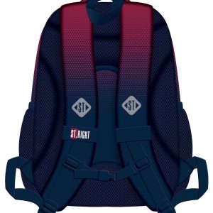 Alternative view of Ghiozdan scolar Majewski ST Right, 4 compartimente, 42 x 30 x 19 cm Burgund Gradient