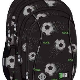 Ghiozdan scolar Majewski ST Right,  4 compartimente, 43 x 32 cm  Pixel Balls