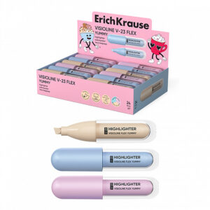 Evidentiator ErichKrause Visioline V-23 Flex Yummy cu varf de pensula