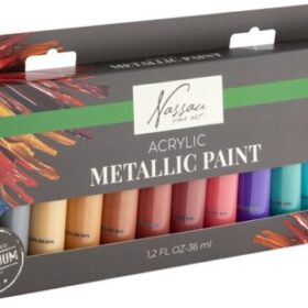 Culori acrilice 12x36ml in cutie , Grafix