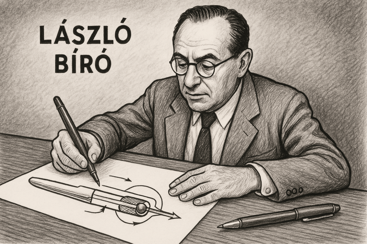 Primul patent pentru un pix cu bilă – invenția jurnalistului László Bíró 1 ChatGPT Image 21 iul. 2025 11 35 58