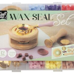 Set ceara 12culori+2 sigilii+lingura+plita incalzit ceara, Grafix