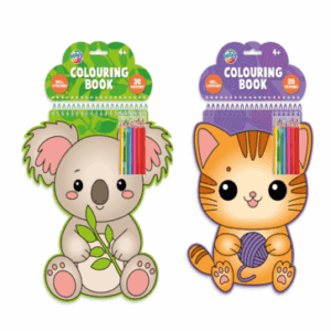 Carte de colorat Forma Animale & 6 creioane colorate A4 , Grafix