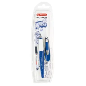 Stilou My Pen Albastru/Ab in cutie Dreptaci, Herlitz
