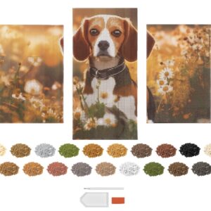 Alternative view of Pictura cu diamante Triptych, Caine Grafix