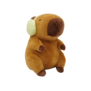 Plush Capybara cu casti 20cm Squishcuties Luna