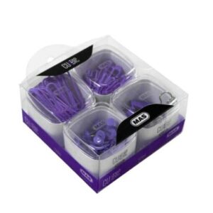 Set agrafe +clipsuri + pioneze panou pluta colorate Cubbie Pvc Mov