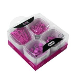 Set Agrafe +clipsuri + Pioneze panou pluta colorate Cubbie pvc Roz