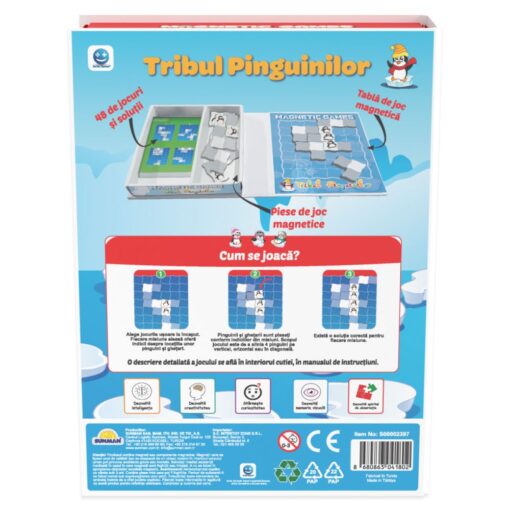 Tribul Pinguinilor -Jocuri de calatorie magnetice Smile Games - imagine 3