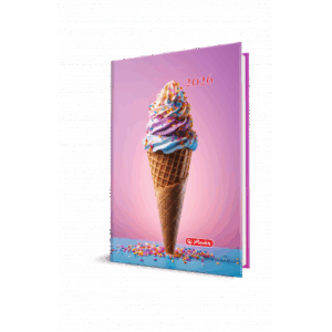 Agenda datata A5 Motive 2026, 352 pagini, coperta buretata Motiv Ice Cream 2026