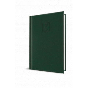 Agenda datata Ro A5 352 pagini, coperta din piele sintetica Corinaldo Deluxe Culoarea Verde, Herlitz