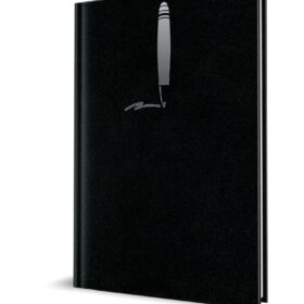 Agenda nedatata A5 224 pagini buretata personalizabila Maiori Neagra , Herlitz