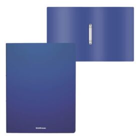 Caiet mecanic plastic ErichKrause A4-2 inele 24 mm Albastru