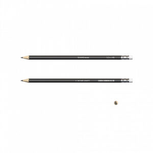 Alternative view of Creion grafit EricKrause Jet Black hexagonal cu guma HB