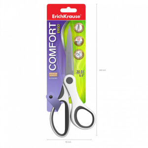 Foarfeca 20.5cm ErichKrause Comfort gri-alb