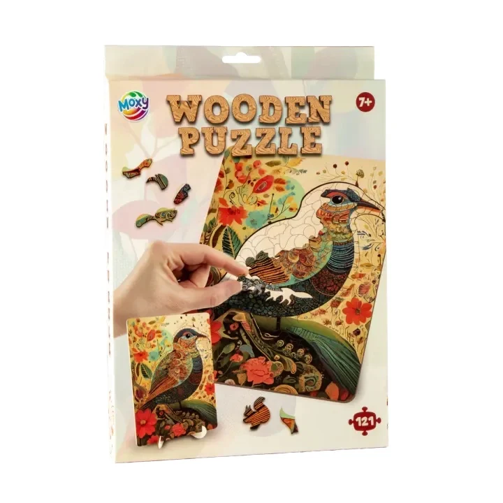 Puzzle lemn Pasare 130 piese , Grafix 3 Puzzle lemn Pasare 130 piese , Grafix