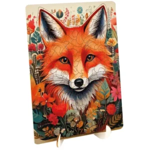 puzzle din lemn fox 130 buc forme unice de moxy RMS400097 2
