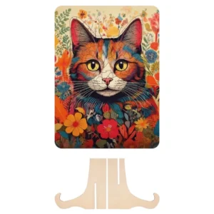 puzzle din lemn pisica cu forme unice 130 buc RMS400094 3