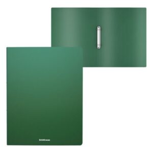 Caiet mecanic plastic ErichKrause A4-2 inele 24mm Verde