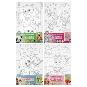 Pictura pe numere panza29.7×19.5cm ,Grafix
