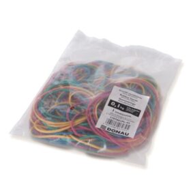 Elastice pentru bani Donau 60mm 1,5×1,5mm 80%cauciuc 100gr color