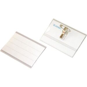 Ecuson orizontal Donau cu ac si clips pvc transparent