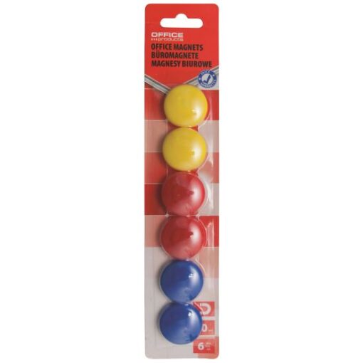 Magneti color OFFICE Products, 30 mm, set de 6 bucati 2 Magneti color OFFICE Products, 30 mm, set de 6 bucati