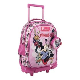Troller 34x20x44cm 3 compartimente Minnie Flowers , Must
