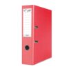 Biblioraft plastifiat Basic, 7.5 cm, colturi metalice, rosu